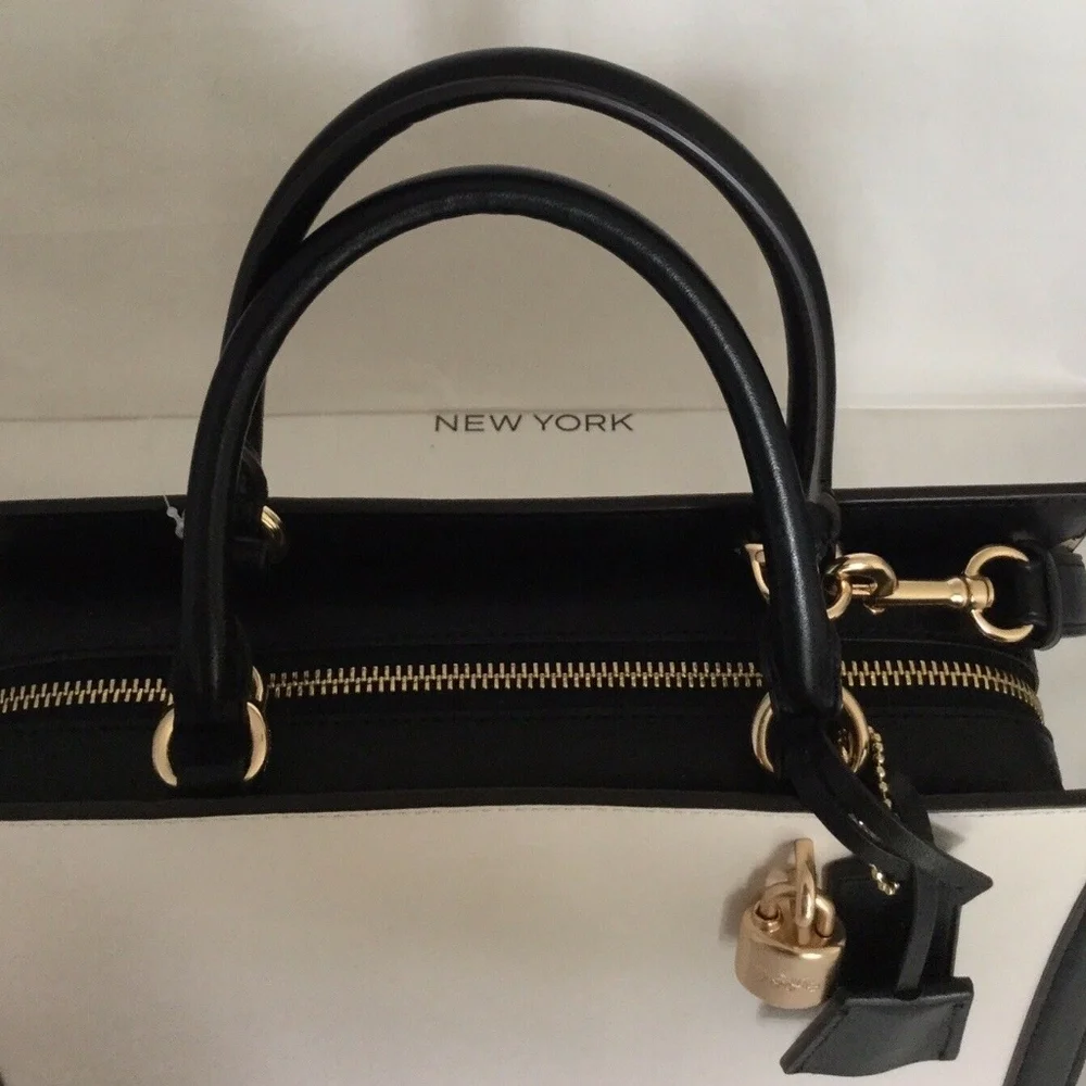 Limited Edition Coach Zoe Carryall Chalk Color Block Boutique Collectors Piece - Picture 5 of 8